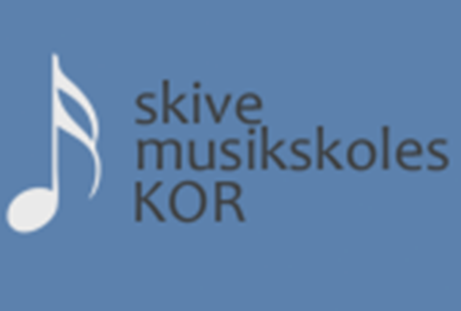 Logo med node og tekst for Skive Musikskoles Kor. Foto: Skive Musikskoles Kor