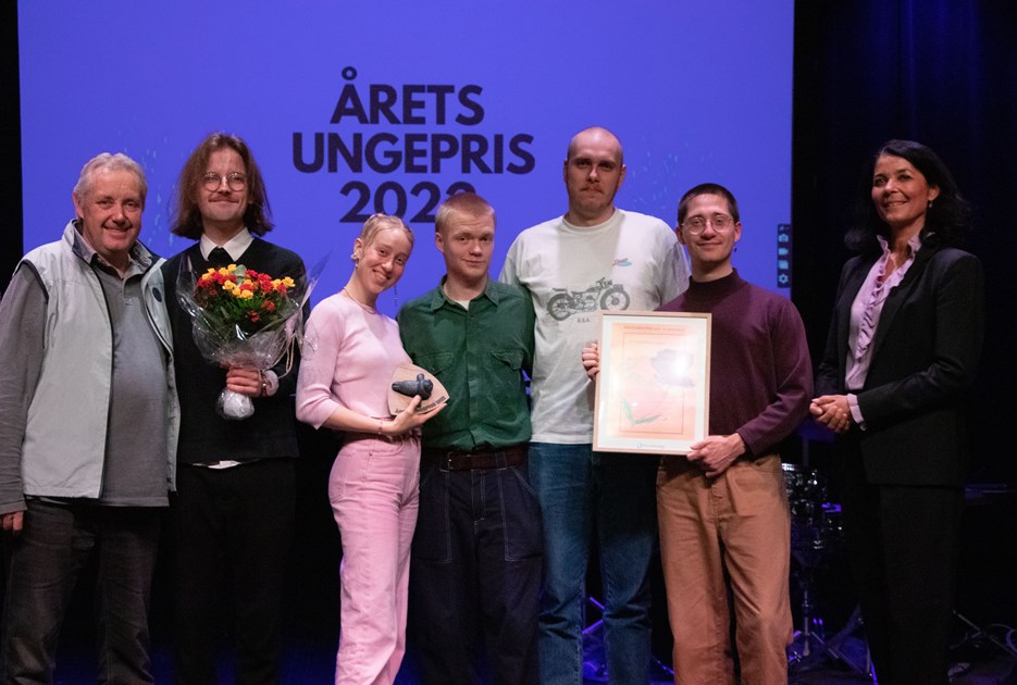 Drivhusets Crew. Vinderne af Årets Ungepris 2023. Foto E